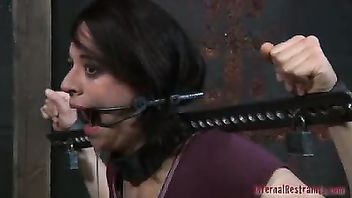 Demure chick is begging for master to fuck her pussy to stop his harsh punishment