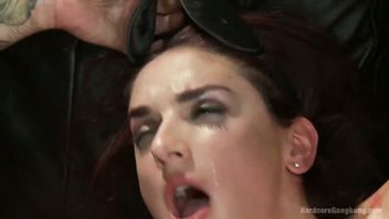 Stunning dark-haired beauty is coaxed into doing something kinky and wild